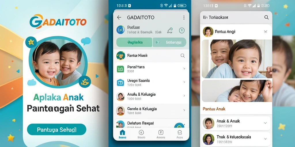 Antarmuka GADAITOTO untuk pemantauan anak yang mudah digunakan.
