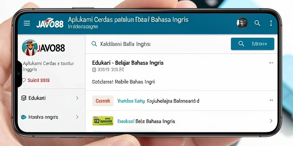 Antarmuka menarik untuk belajar bahasa Inggris di JAVO88.