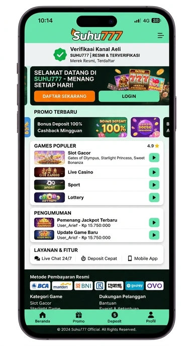 Halaman Resmi Suhu777 untuk Pengguna Android Indonesia